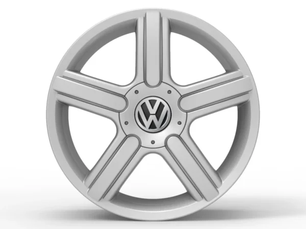 Roda Volcano Space Aro 17" Tala 6" Prata Brilhante