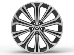 Roda Volcano ATLANTA Aro 18" tala 6" Preto Brilhante Diamantada Total